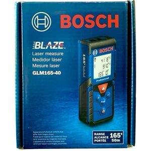 Bosch Blaze Laser Measure GLM165-40 Distance, Area & Volume Measuring Tool NIB